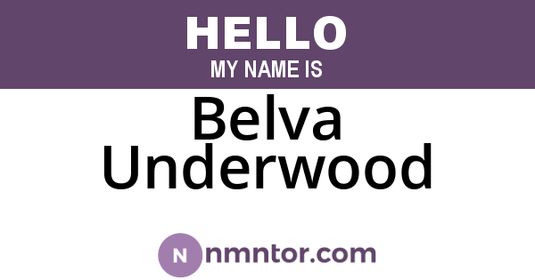 Belva Underwood