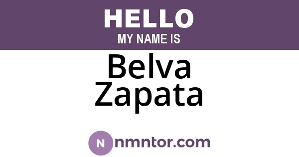 Belva Zapata