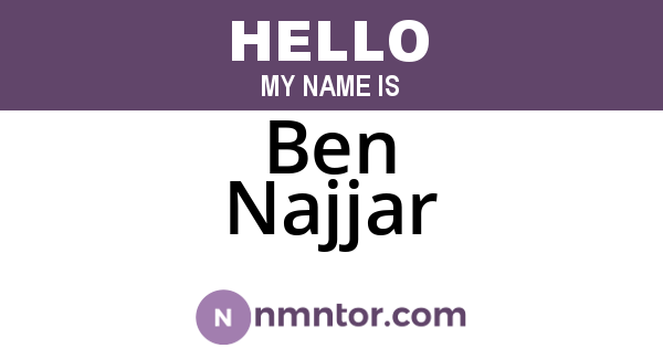 Ben Najjar
