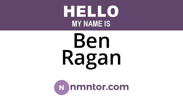 Ben Ragan