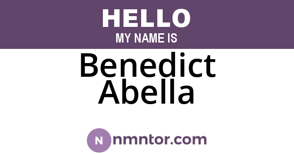 Benedict Abella