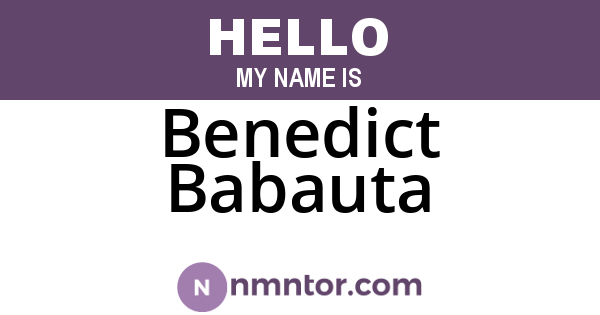 Benedict Babauta