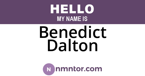 Benedict Dalton