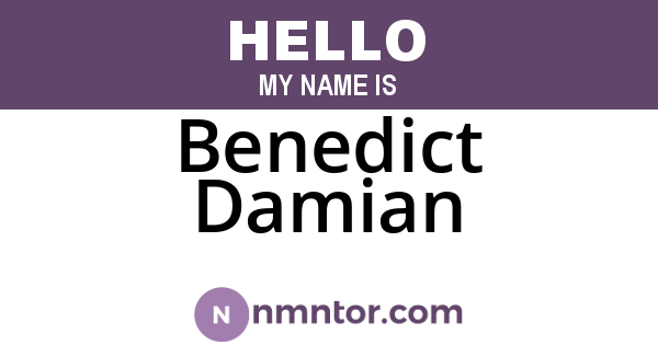 Benedict Damian