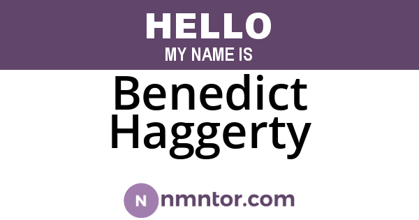 Benedict Haggerty