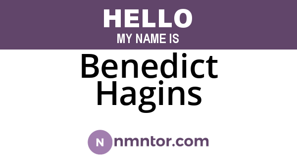 Benedict Hagins