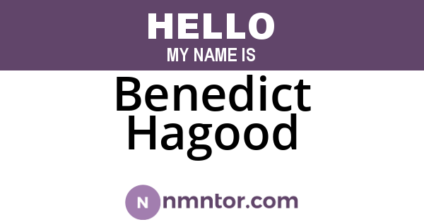 Benedict Hagood