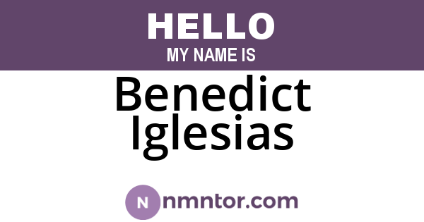 Benedict Iglesias