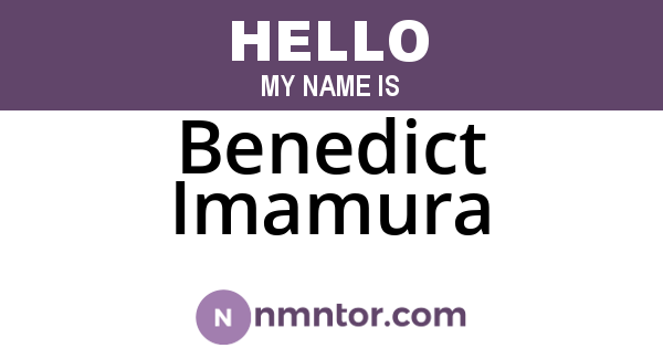 Benedict Imamura
