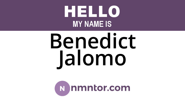 Benedict Jalomo