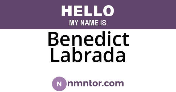 Benedict Labrada