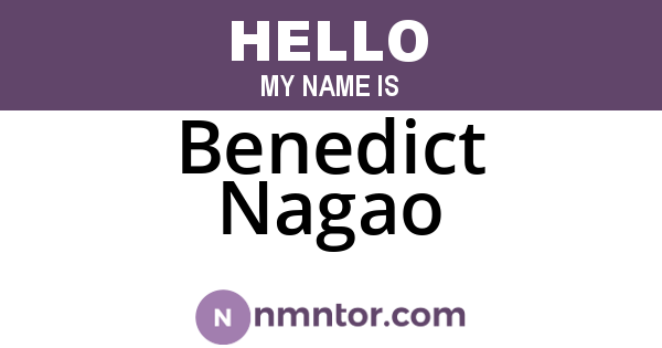 Benedict Nagao