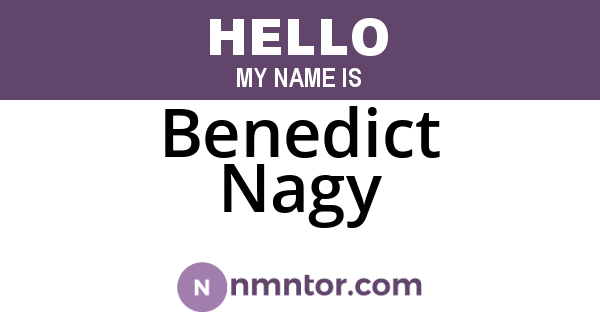 Benedict Nagy