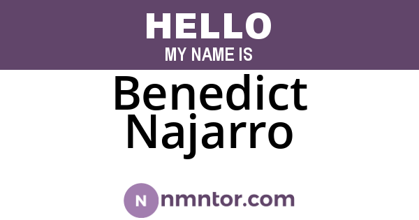 Benedict Najarro