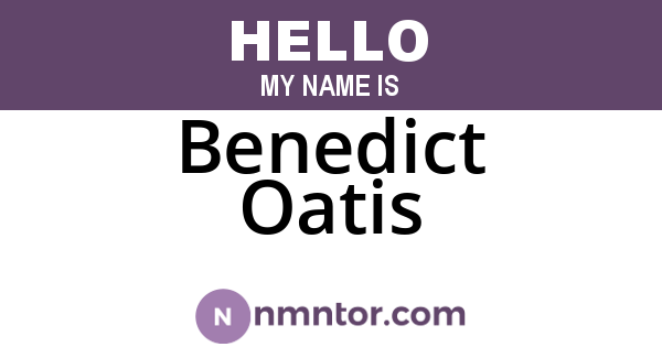 Benedict Oatis