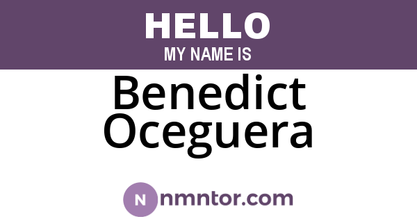 Benedict Oceguera