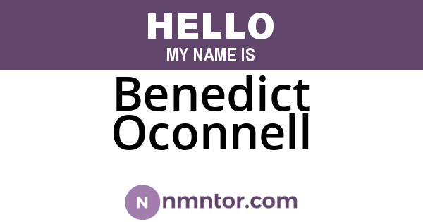Benedict Oconnell