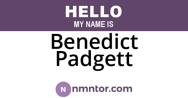 Benedict Padgett