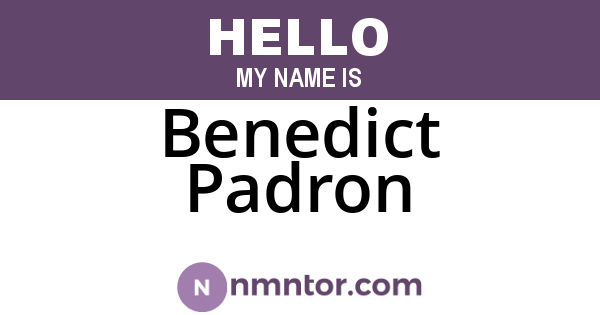 Benedict Padron