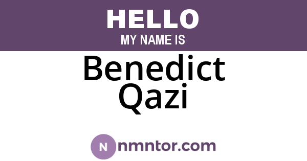 Benedict Qazi