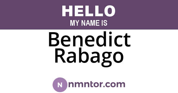 Benedict Rabago
