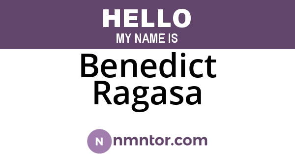 Benedict Ragasa