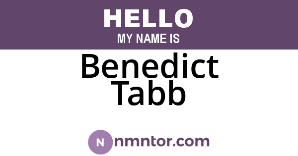 Benedict Tabb