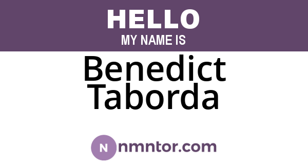 Benedict Taborda