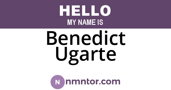 Benedict Ugarte