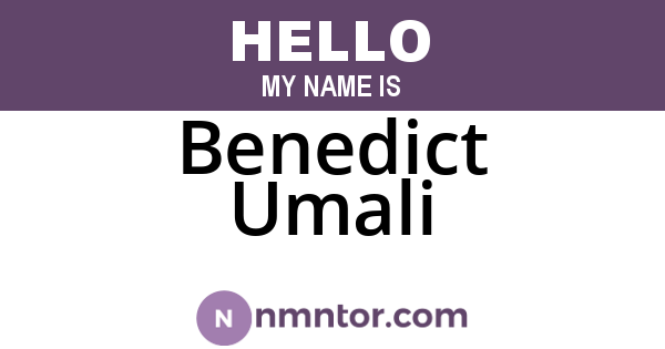 Benedict Umali
