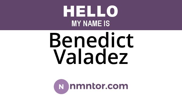 Benedict Valadez