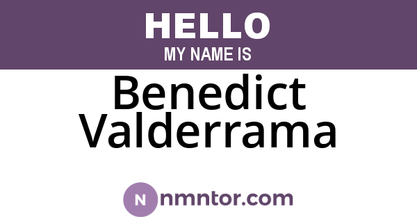 Benedict Valderrama