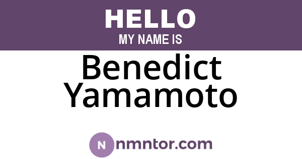 Benedict Yamamoto