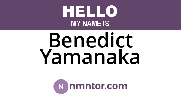 Benedict Yamanaka