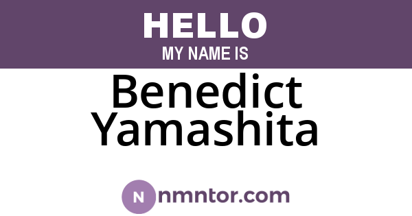 Benedict Yamashita
