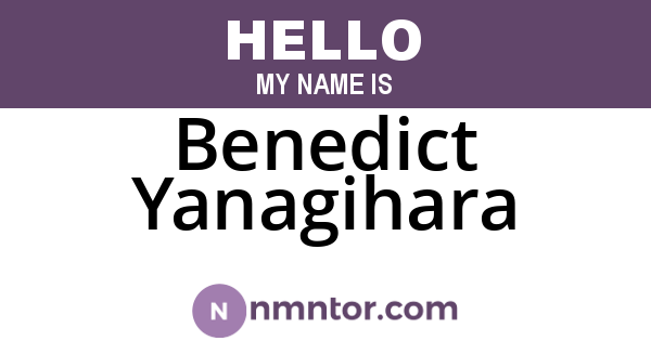Benedict Yanagihara