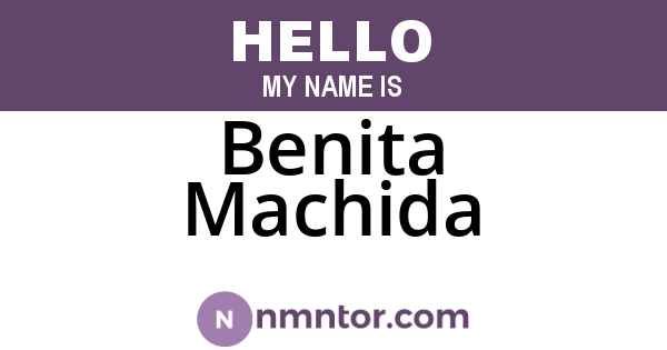 Benita Machida