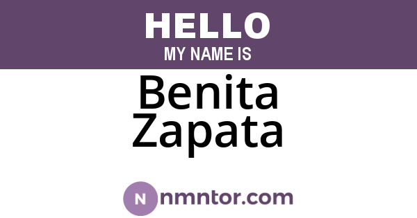 Benita Zapata