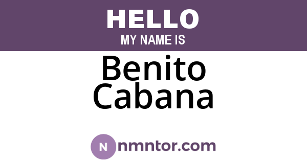 Benito Cabana