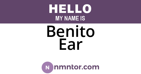 Benito Ear