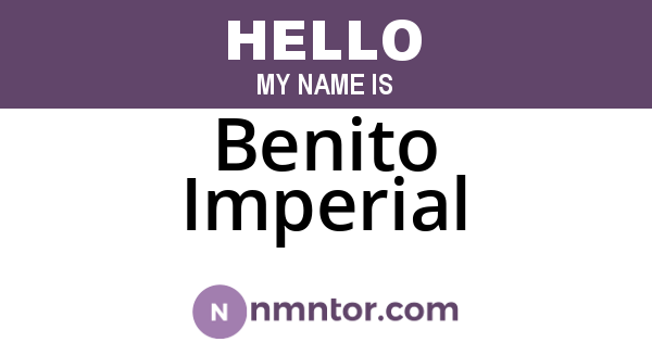 Benito Imperial