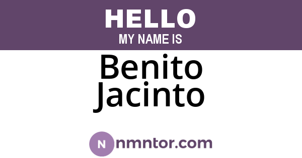 Benito Jacinto