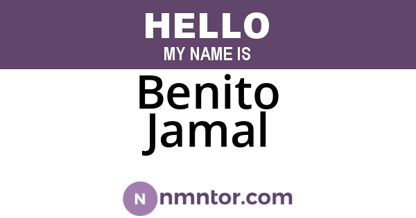 Benito Jamal