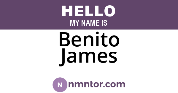 Benito James