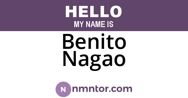 Benito Nagao