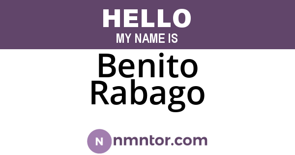 Benito Rabago