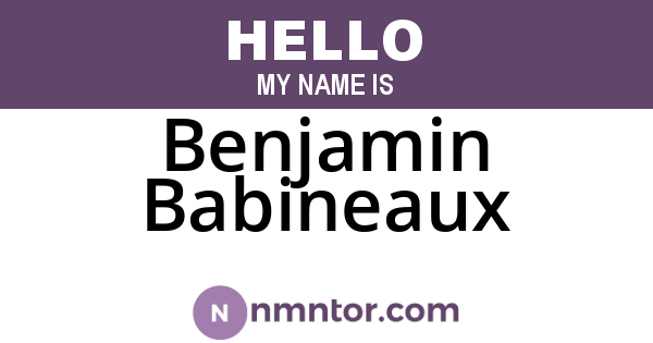 Benjamin Babineaux