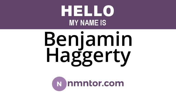 Benjamin Haggerty