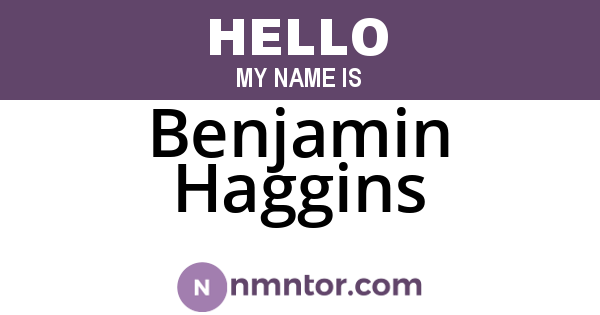 Benjamin Haggins