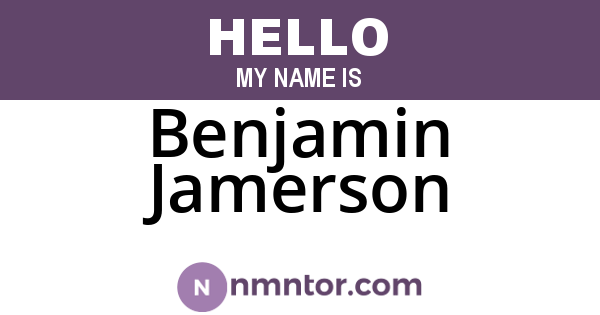 Benjamin Jamerson